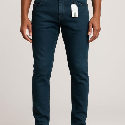 Calça Masculina Skinny com Elastano – Jeans Escuro